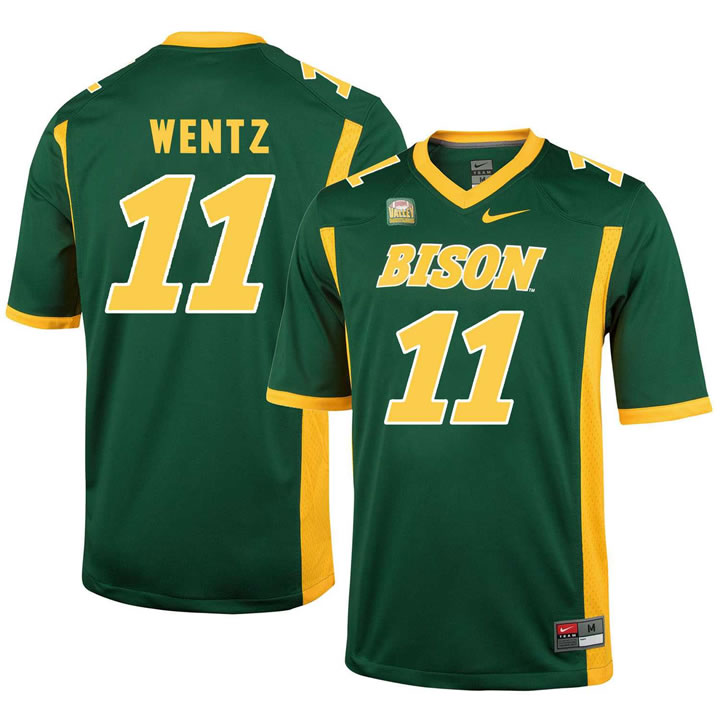 North Dakota State Bison 11 Carson Wentz Green College Football Jersey Dzhi,We sell and wholesale North Dakota State Bison 11 Carson Wentz Green College Football Jersey Dzhi on line form chian!